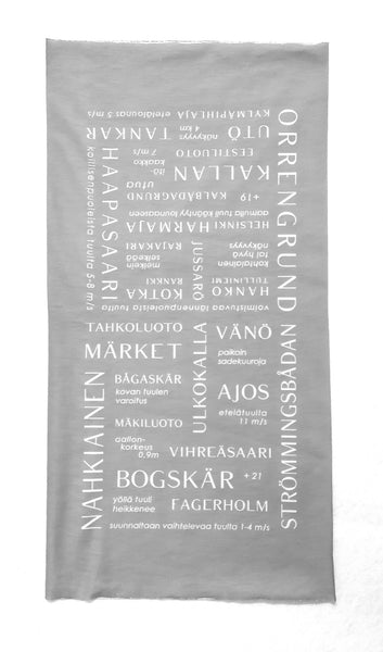 Merisää -tuubihuivi, harmaa