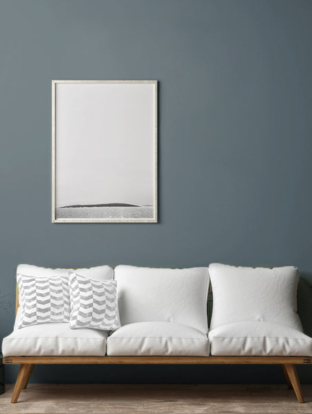 Luoto-juliste, merellinen sisustus, sininen seinä