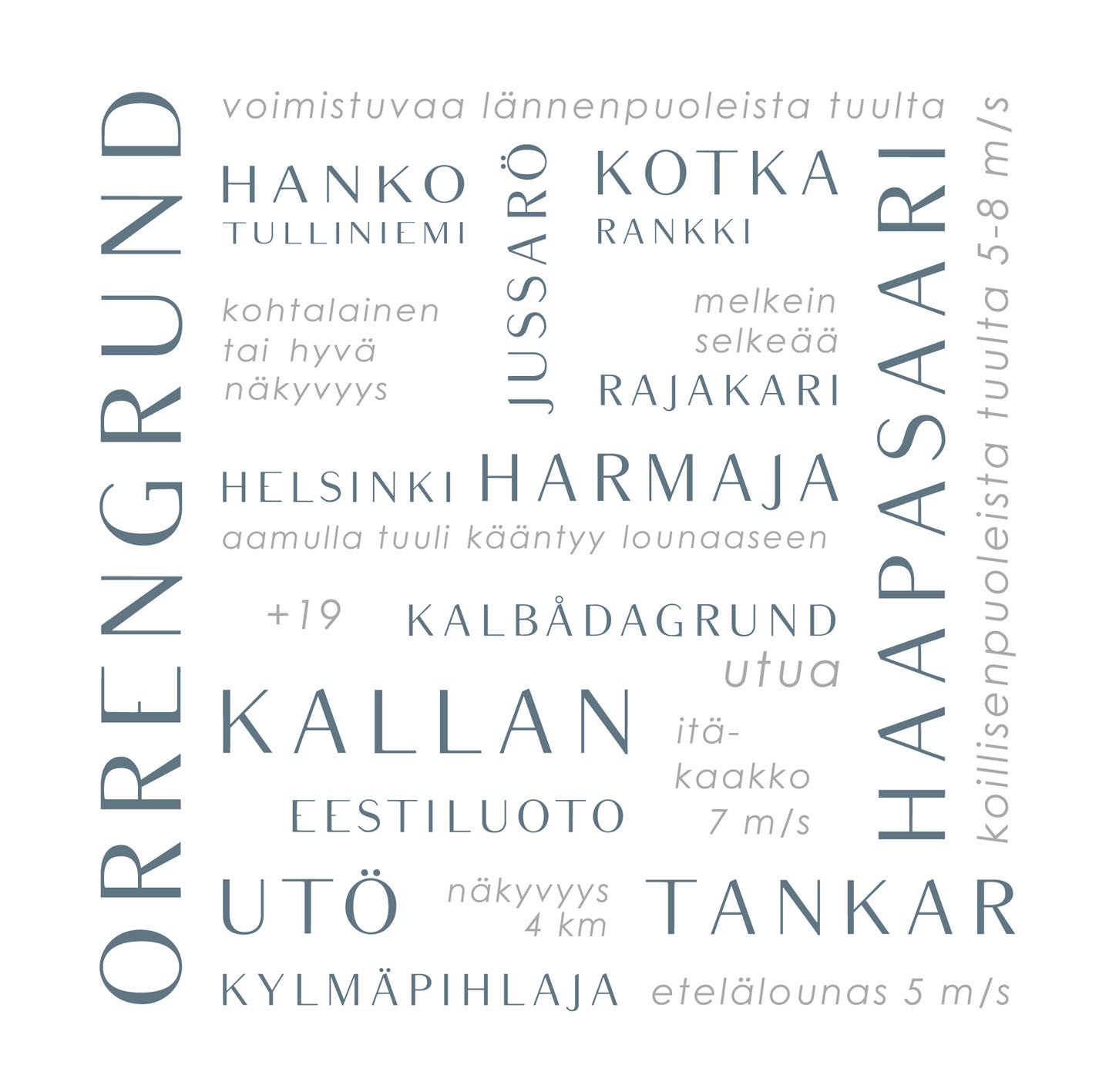 merellinen kangas, koristetyyny